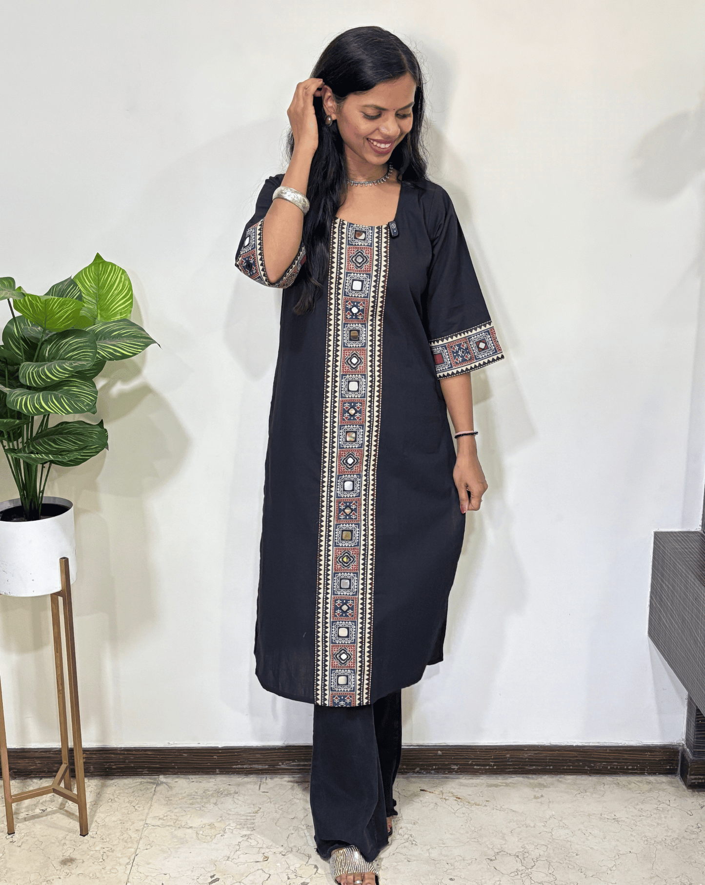 Mohini Ajrakh Long Kurti