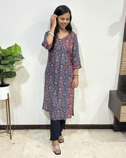 Lara Ajrakh Long Kurti