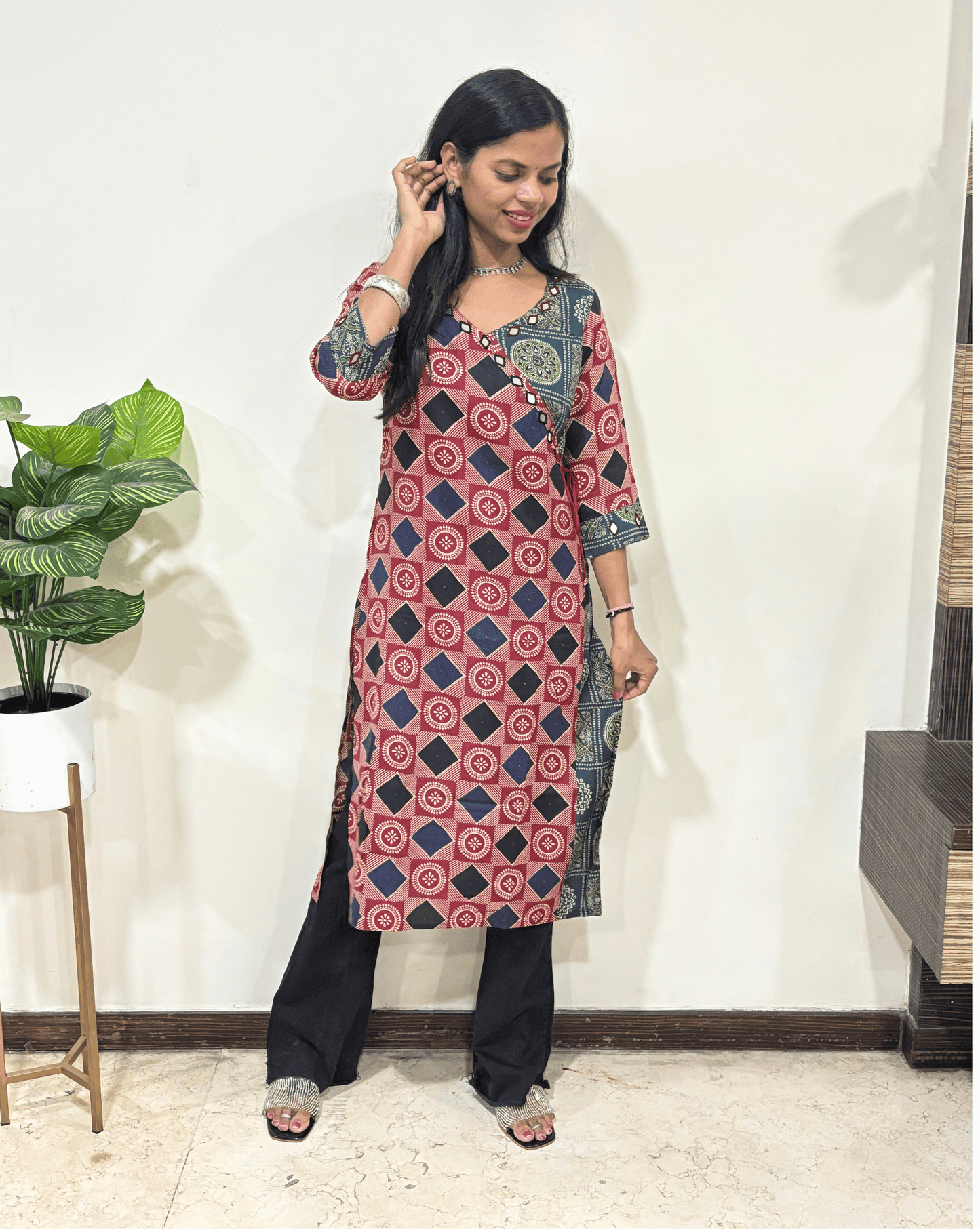 Lara Ajrakh Long Kurti