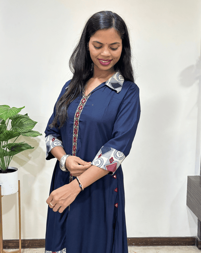 Tanaya Ajrakh A-line Kurti
