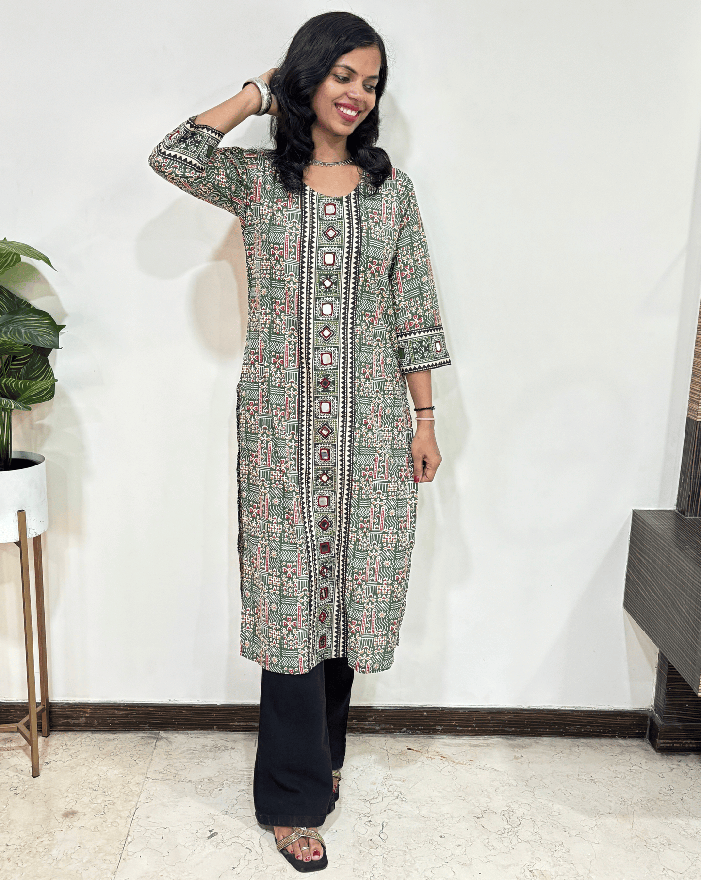 Mohini Ajrakh Long Kurti