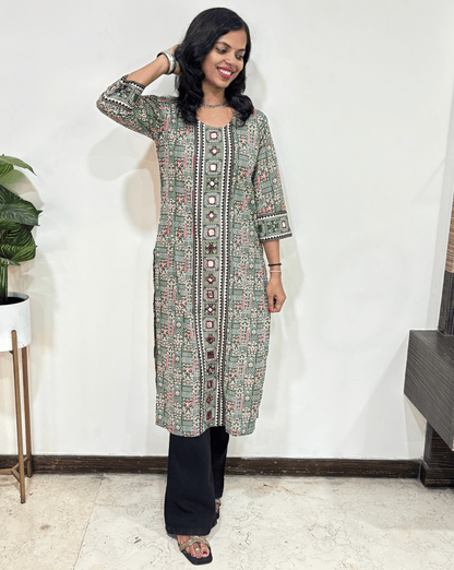 Mohini Ajrakh Long Kurti