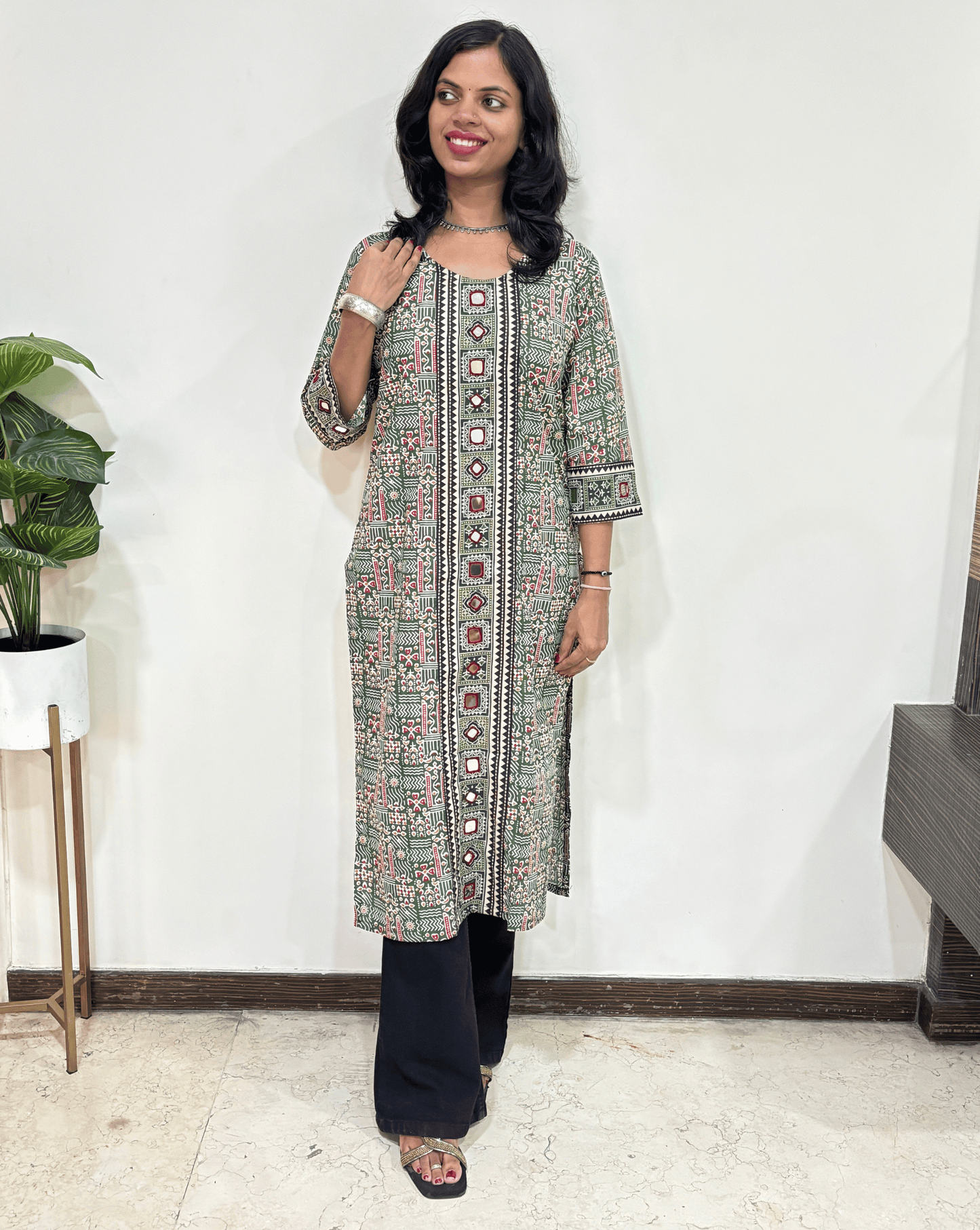 Mohini Ajrakh Long Kurti