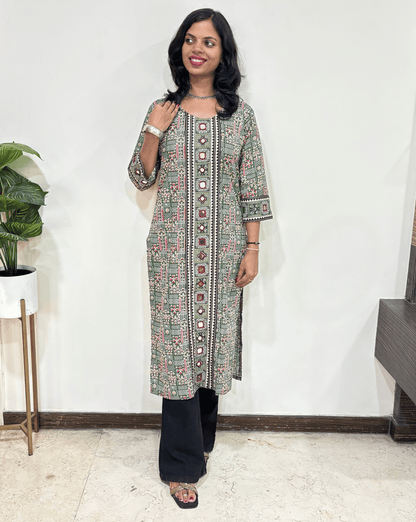 Mohini Ajrakh Long Kurti