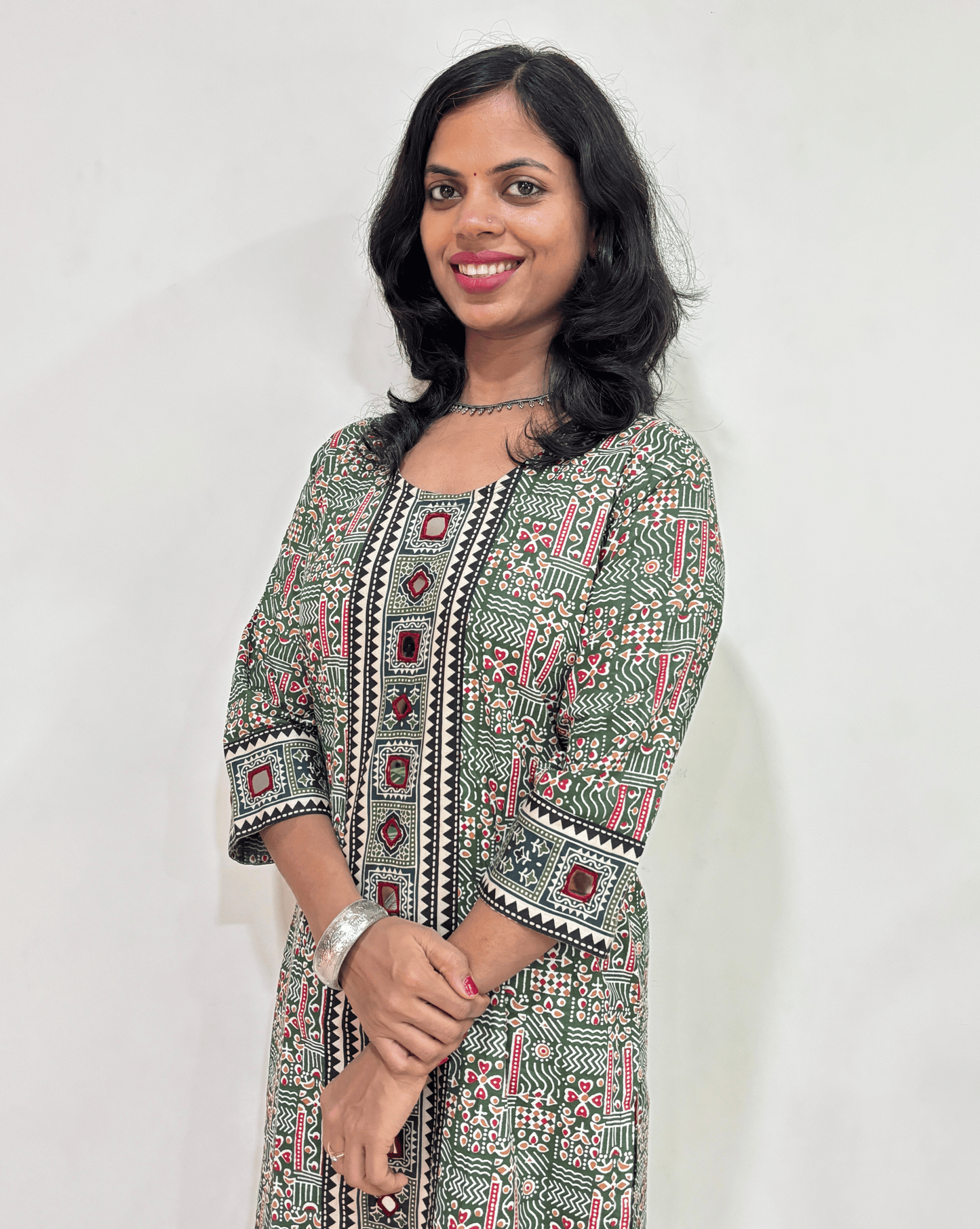 Mohini Ajrakh Long Kurti