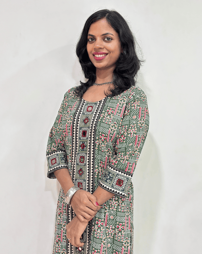 Mohini Ajrakh Long Kurti