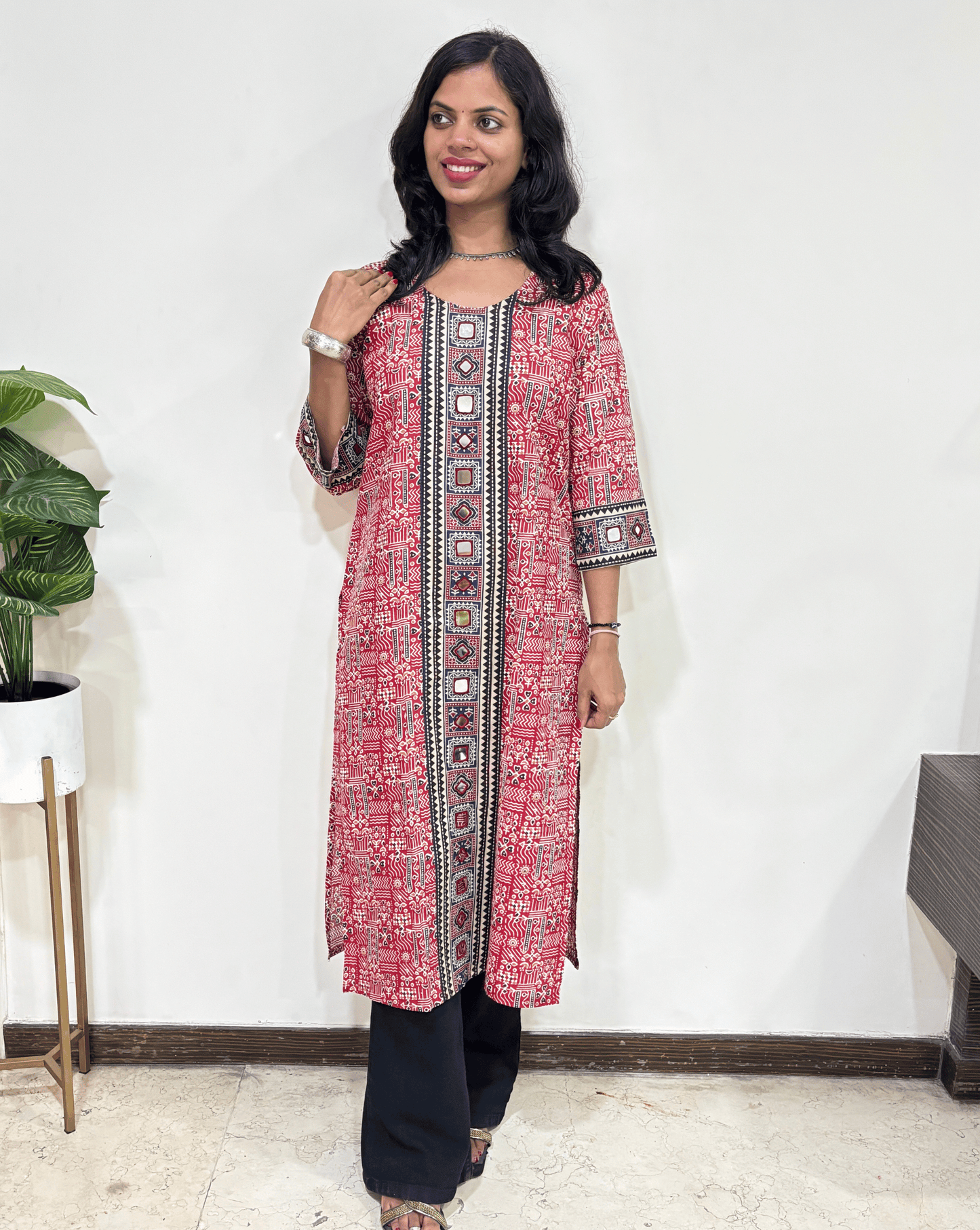Mohini Ajrakh Long Kurti