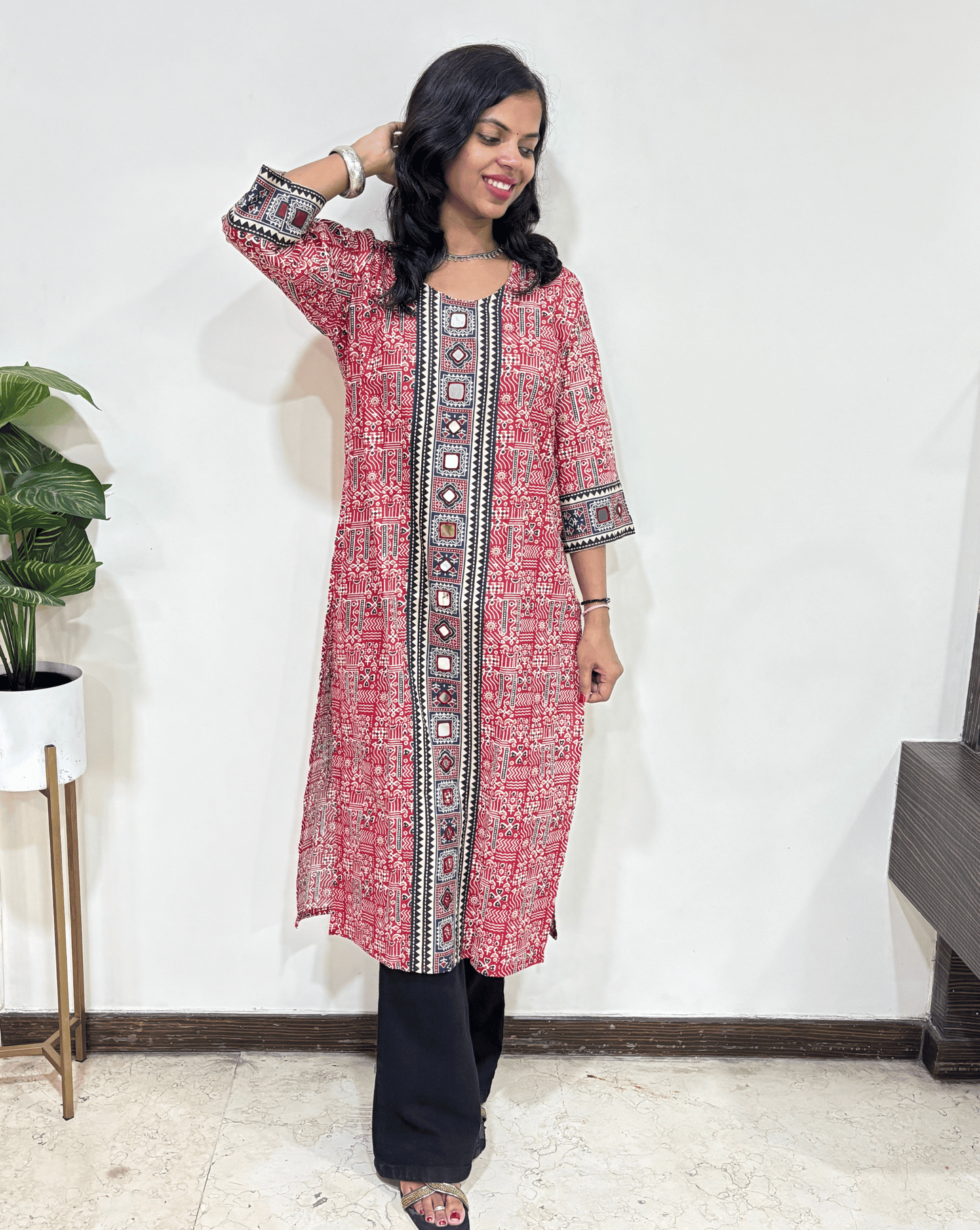 Mohini Ajrakh Long Kurti