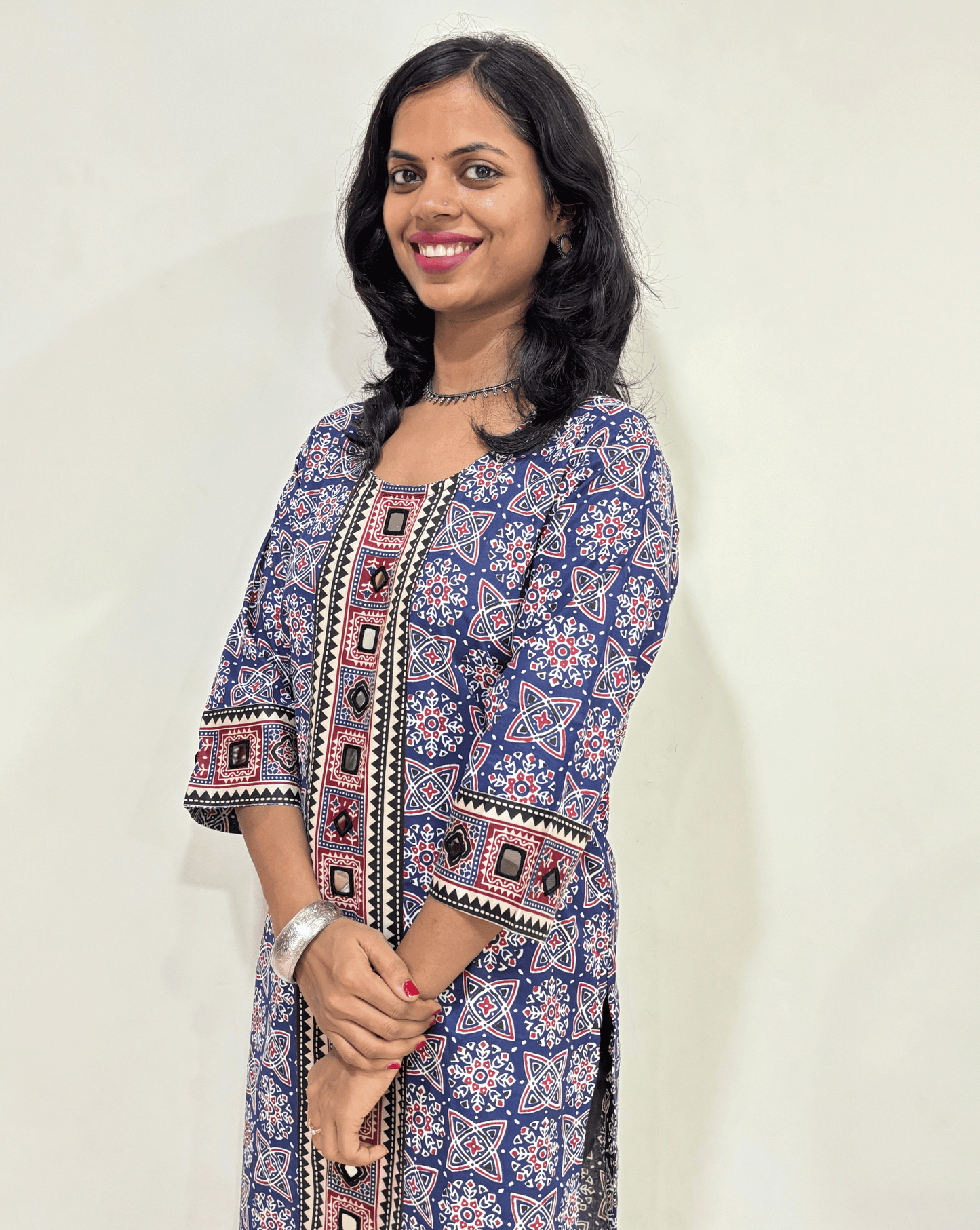 Mohini Ajrakh Long Kurti