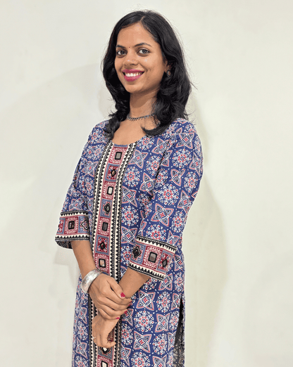 Mohini Ajrakh Long Kurti