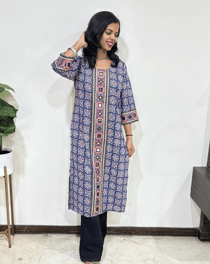 Mohini Ajrakh Long Kurti