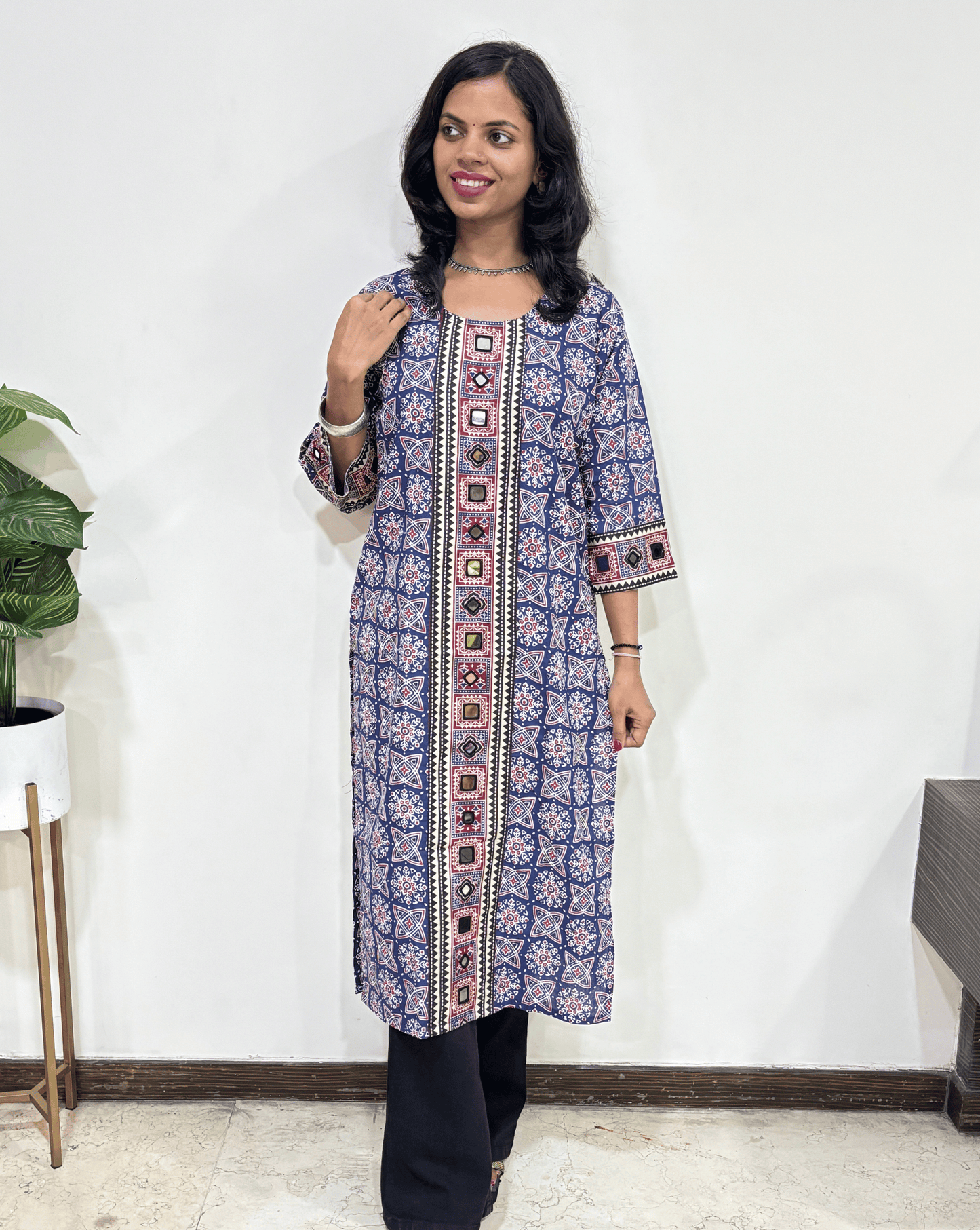 Mohini Ajrakh Long Kurti