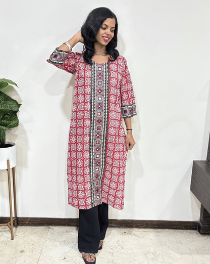 Mohini Ajrakh Long Kurti
