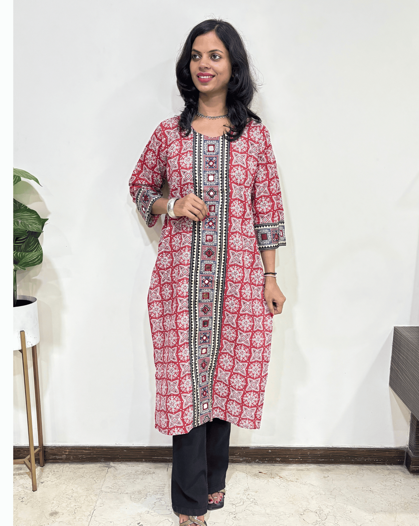 Mohini Ajrakh Long Kurti