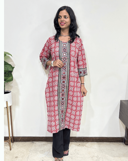 Mohini Ajrakh Long Kurti