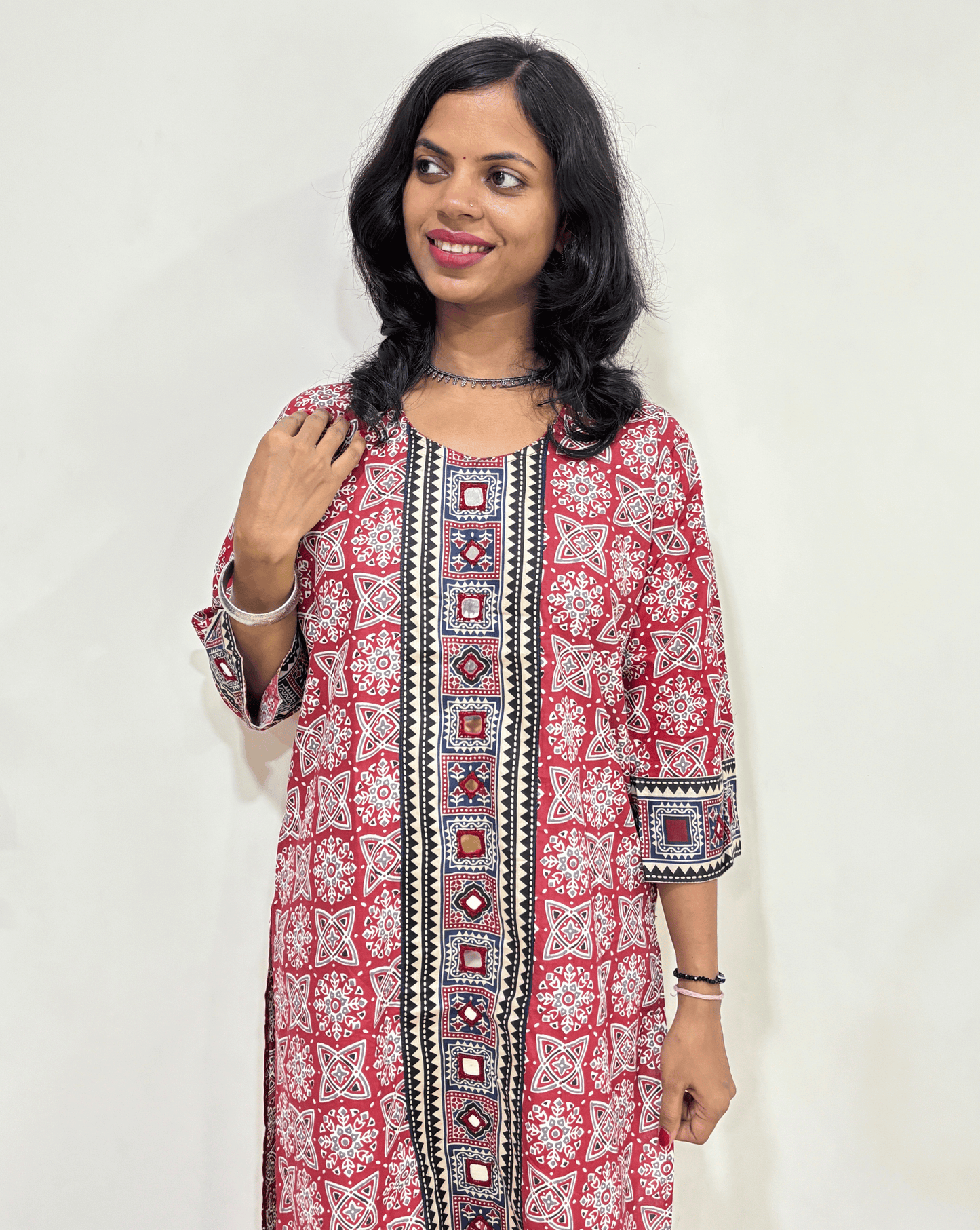 Mohini Ajrakh Long Kurti