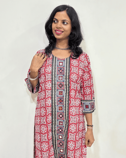 Mohini Ajrakh Long Kurti