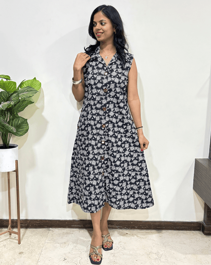 Kiara Ajrakh Sleeveless  One Piece