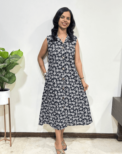 Kiara Ajrakh Sleeveless  One Piece