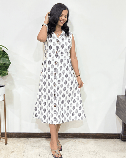 Kiara Ajrakh Sleeveless  One Piece