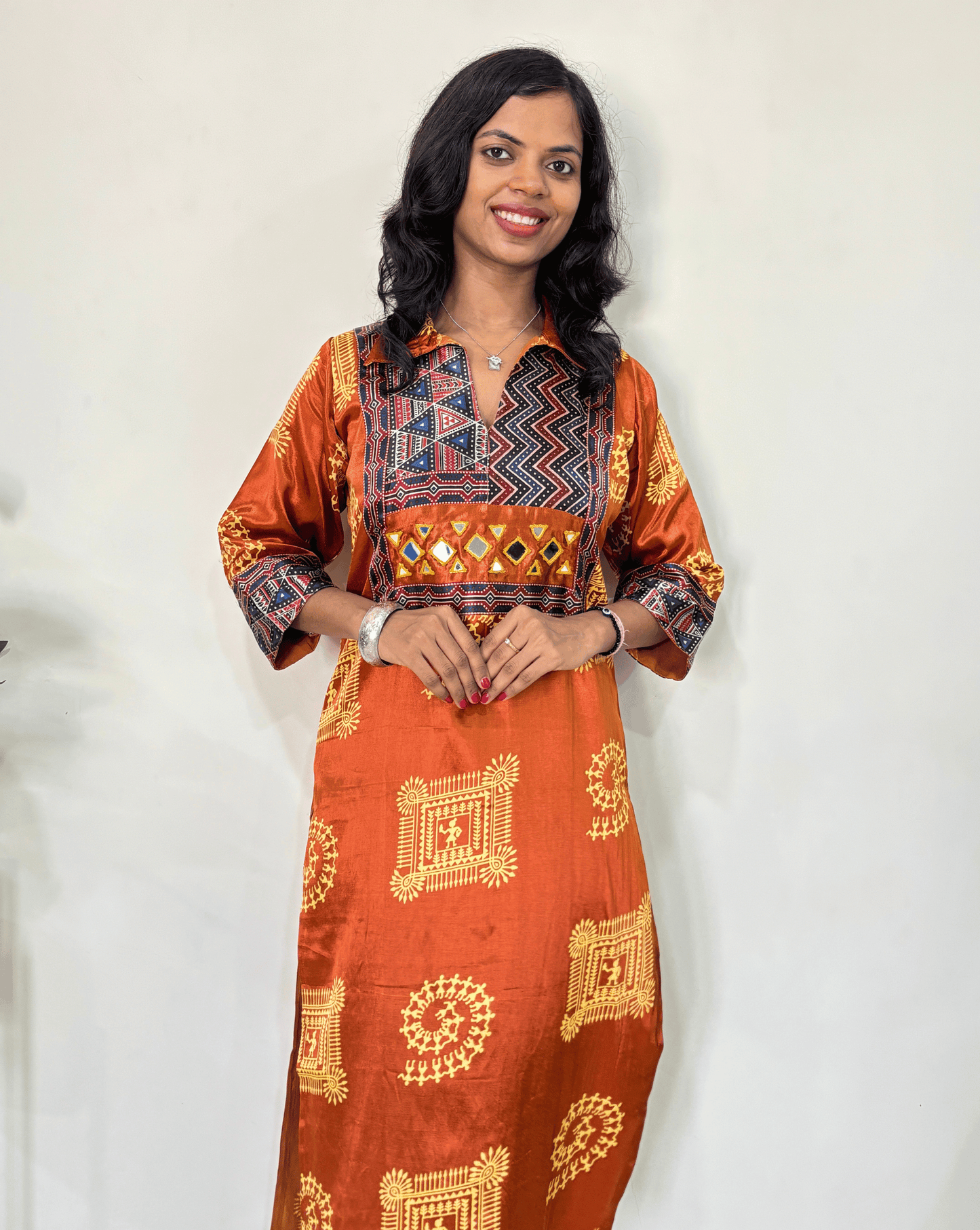 Ira Mashru Silk Long Kurti