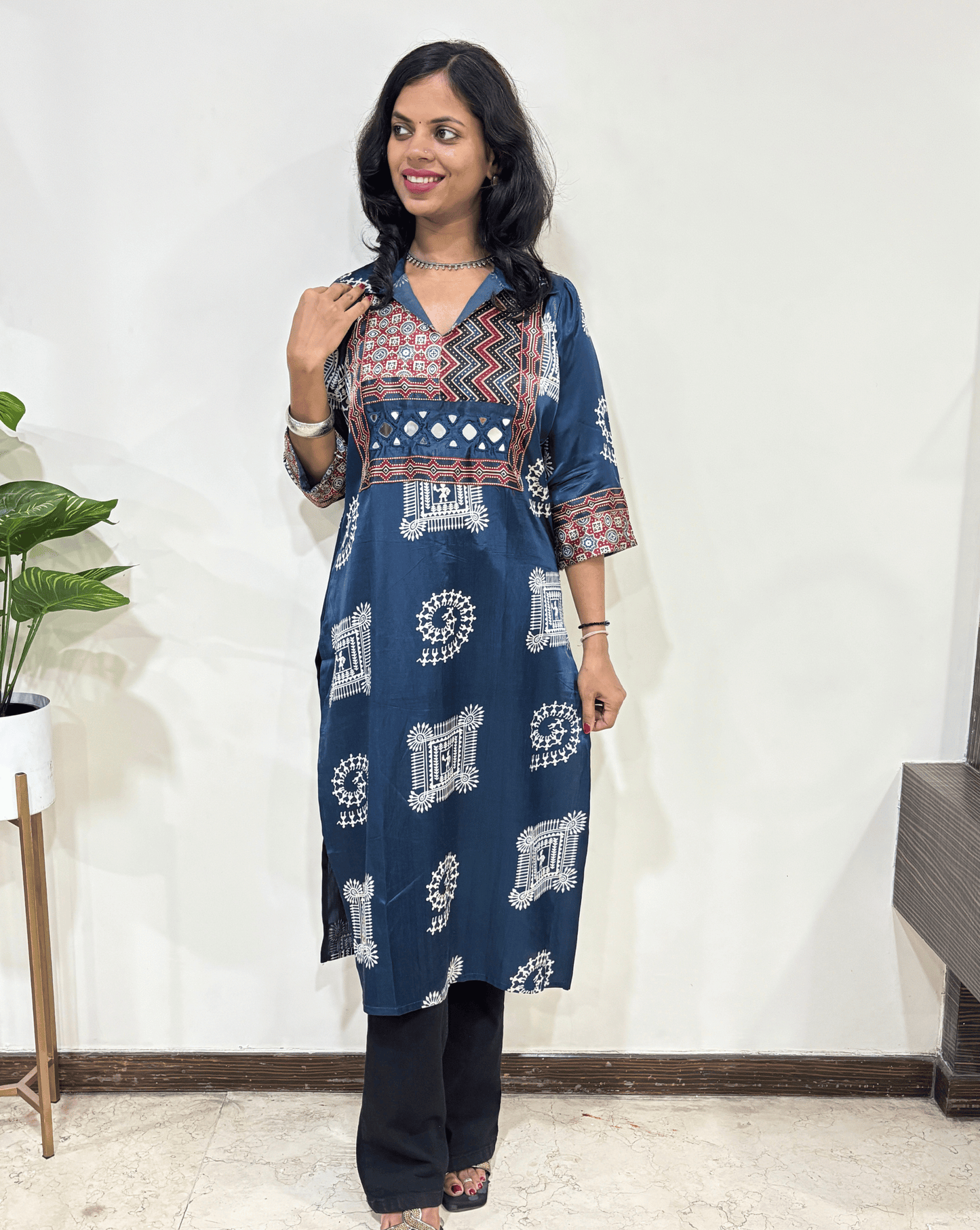 Ira Mashru Silk Long Kurti