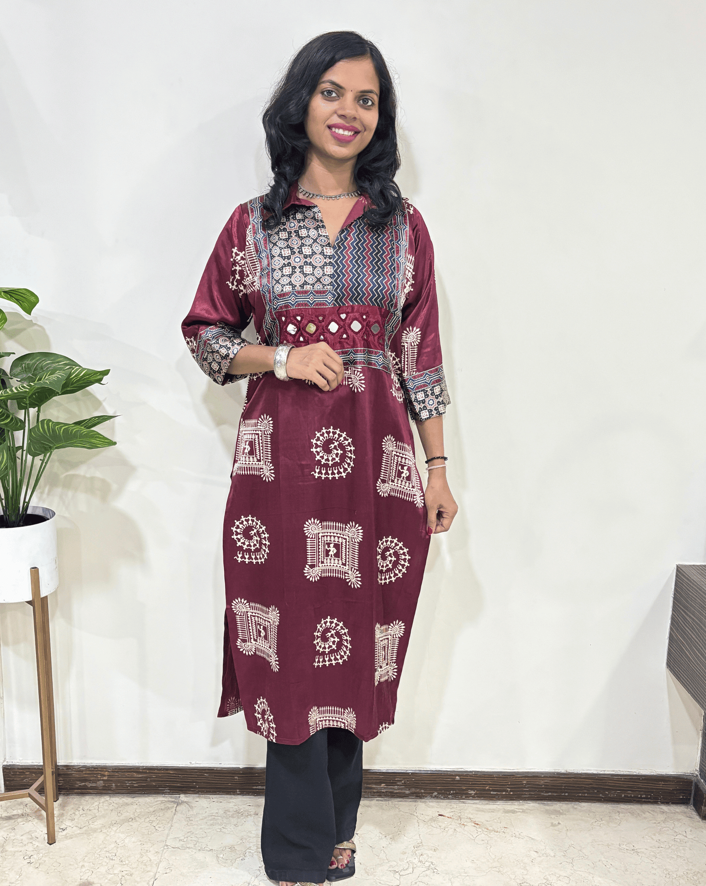 Ira Mashru Silk Long Kurti