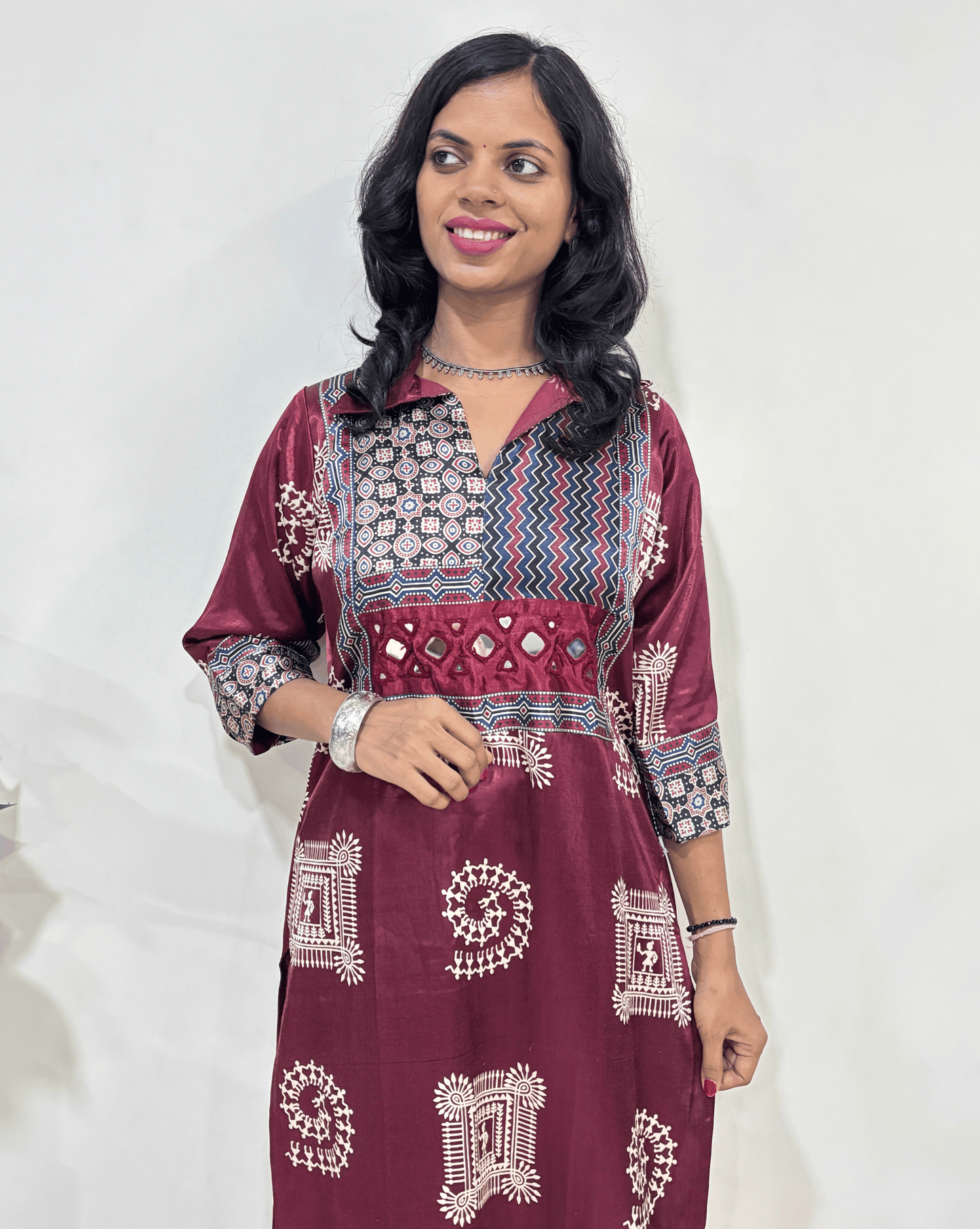 Ira Mashru Silk Long Kurti