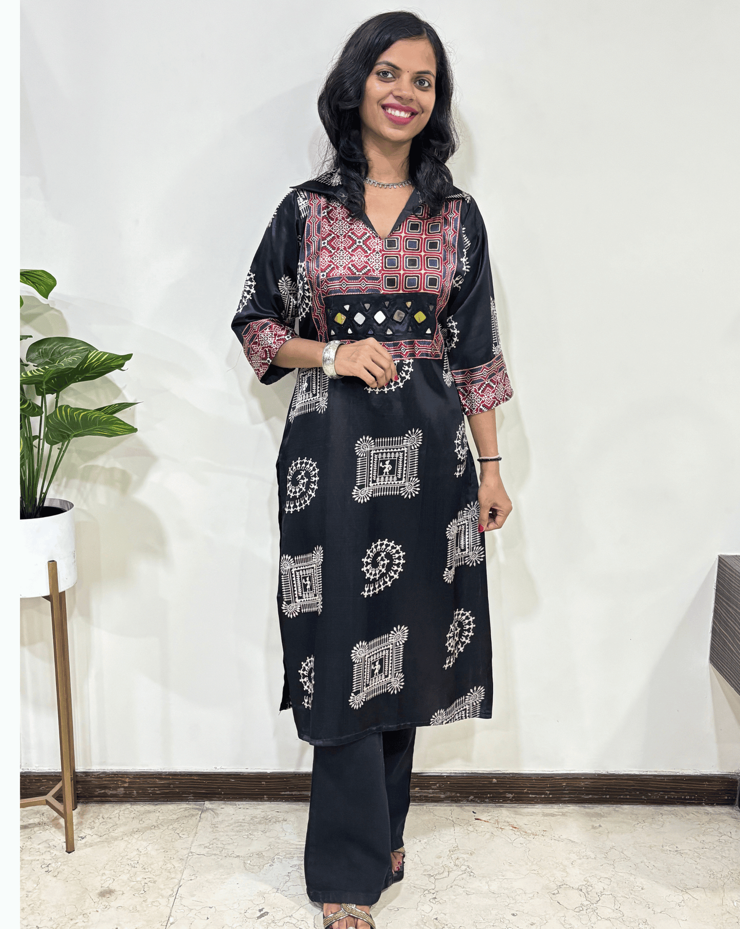 Ira Mashru Silk Long Kurti