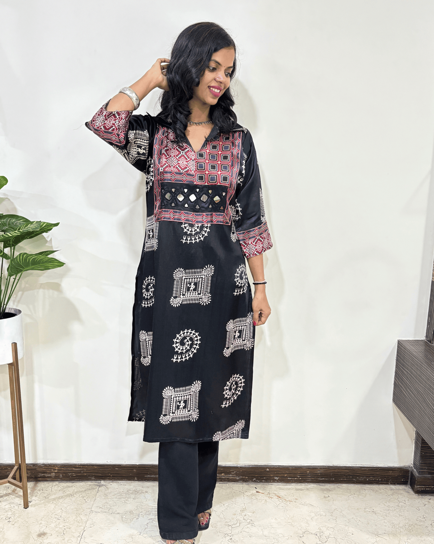 Ira Mashru Silk Long Kurti