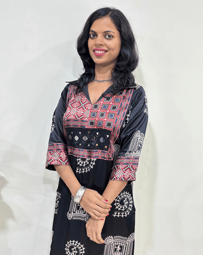 Ira Mashru Silk Long Kurti