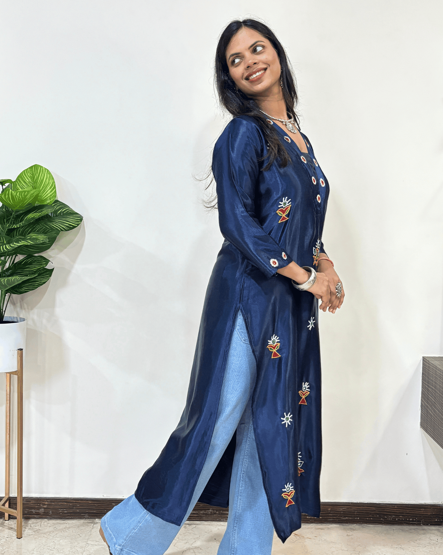 Disha Mashru Silk Kurti