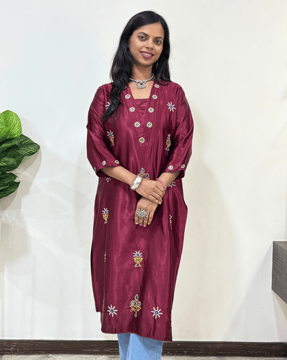 Disha Mashru Silk Kurti