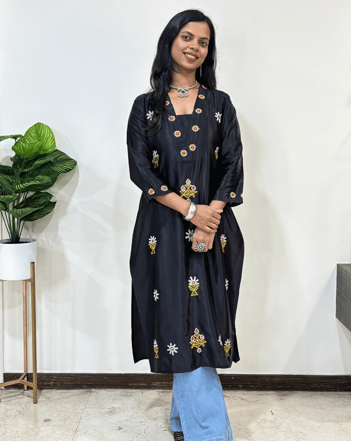 Disha Mashru Silk Kurti