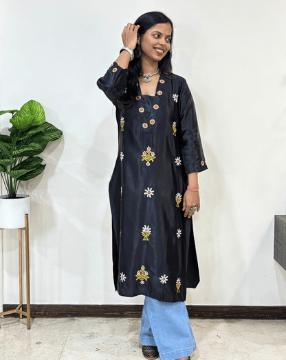 Disha Mashru Silk Kurti