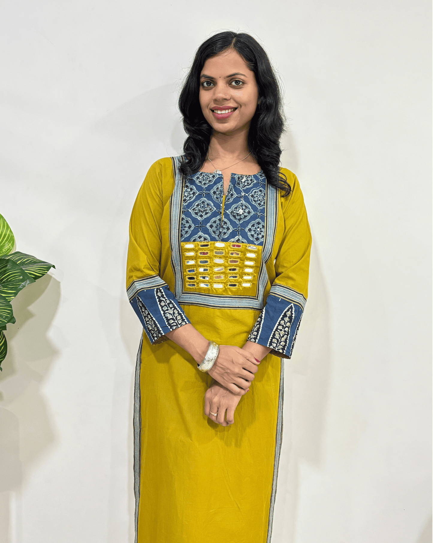 Vidhi Ajrakh Long Kurti