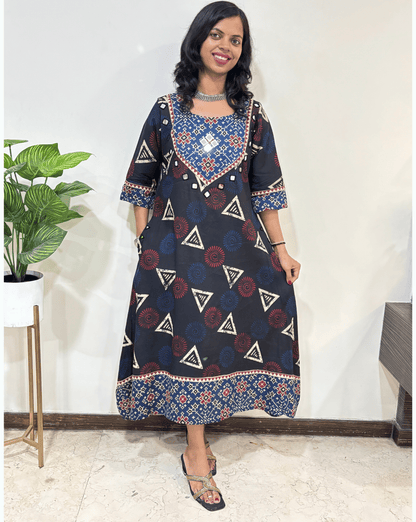 Mahi Ajrakh Long Kurti