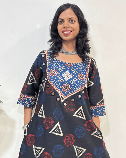 Mahi Ajrakh Long Kurti