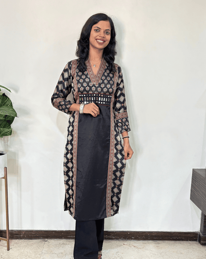 Preet Mashru Silk A-line Long Kurti