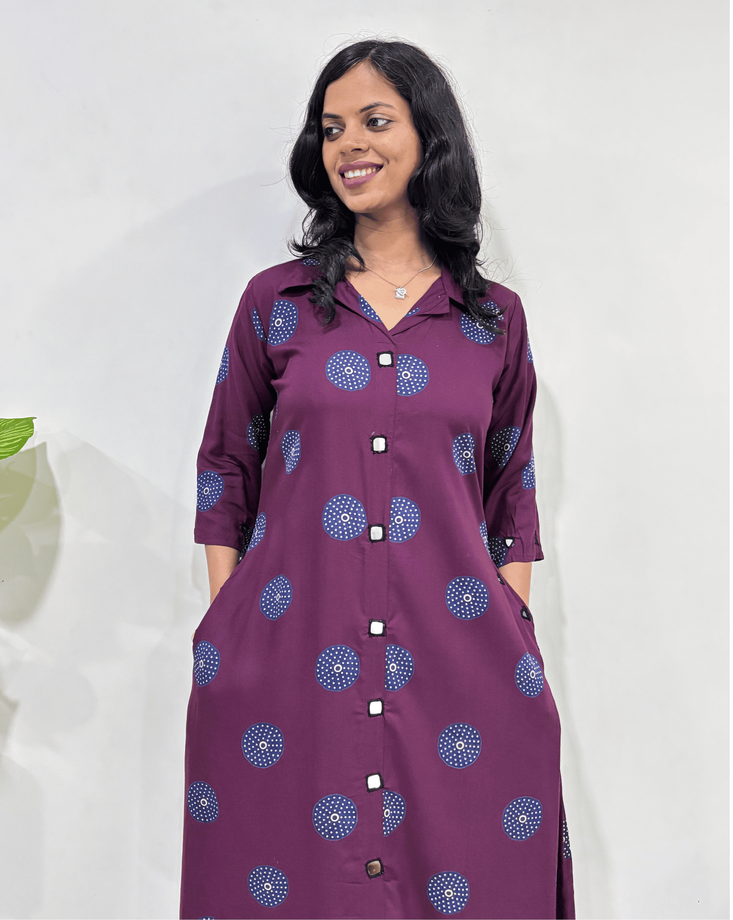 Shriya Geometric Ajrakh Cotton One-Piece