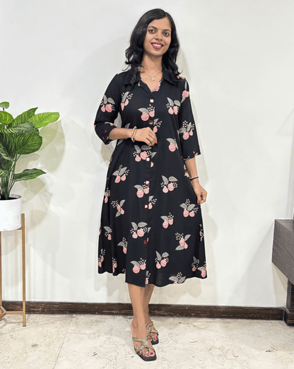 Shriya Geometric Ajrakh Cotton One-Piece