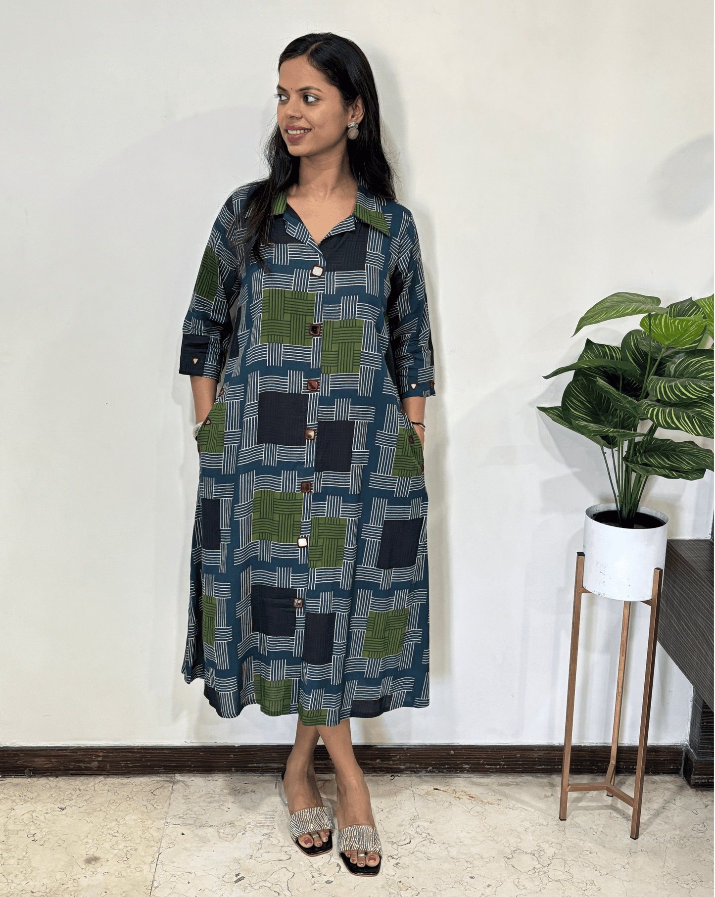 Shriya Stripes A-line One Piece