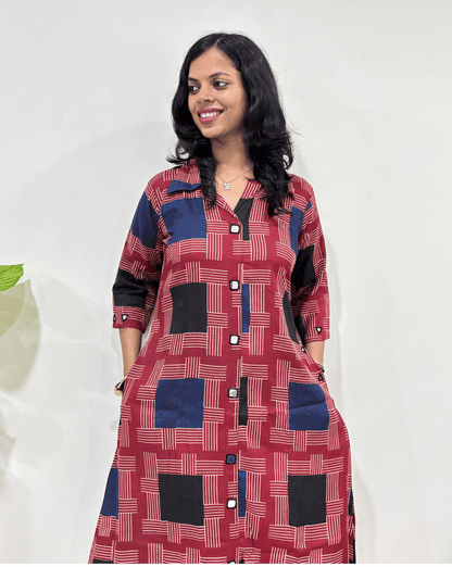 Shriya Stripes A-line One Piece