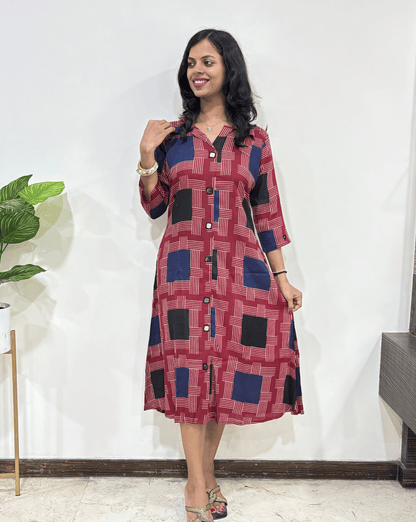 Shriya Stripes A-line One Piece