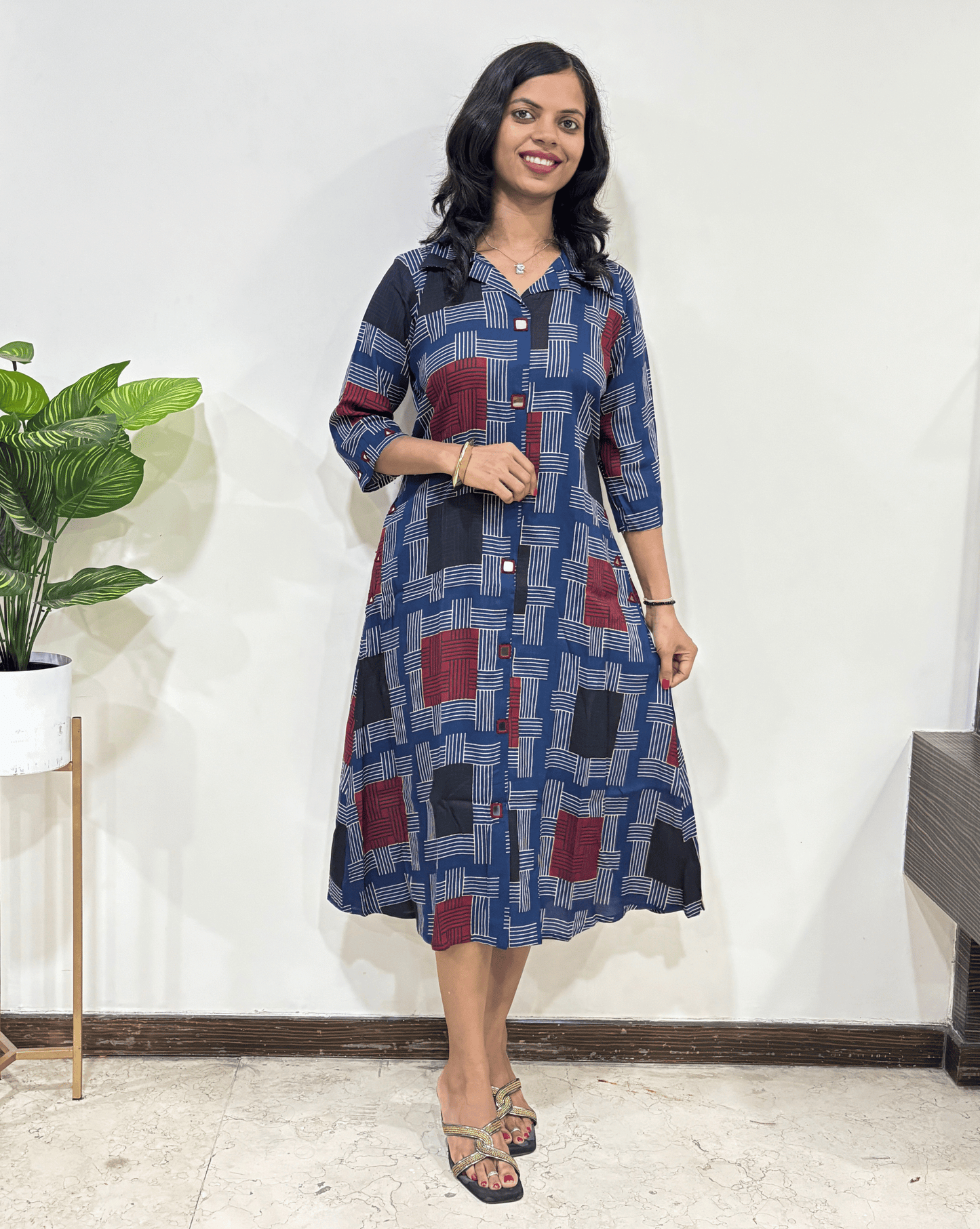 Shriya Stripes A-line One Piece