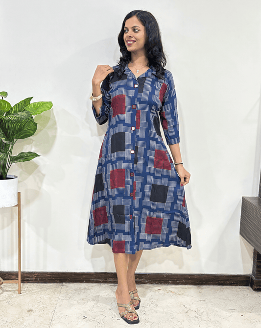 Shriya Stripes A-line One Piece
