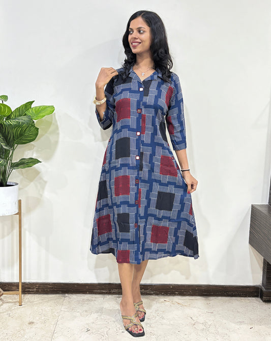 Shriya Stripes A-line One Piece