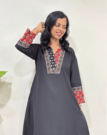 Navya A-line Cotton Long Kurti