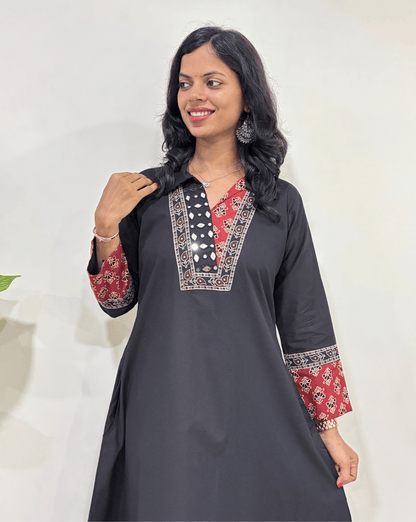 Navya A-line Cotton Long Kurti