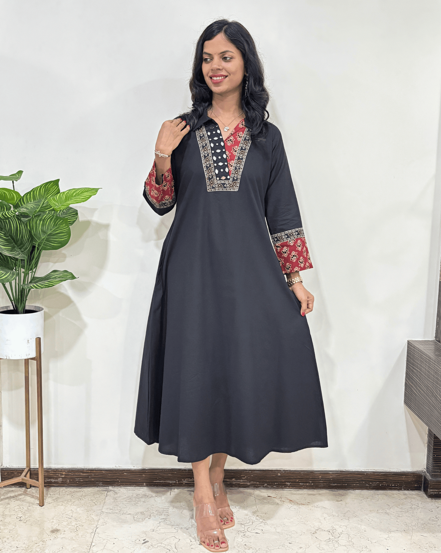 Navya A-line Cotton Long Kurti